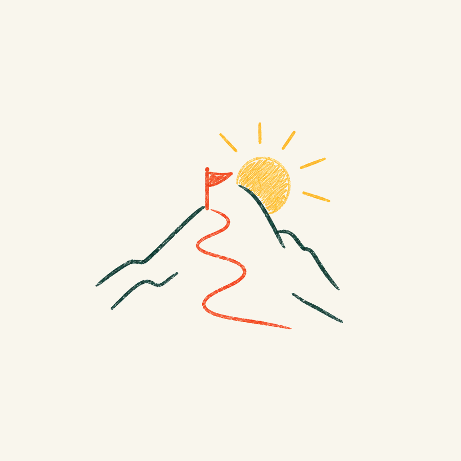 Long-term financial path illustration